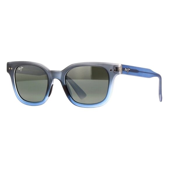 New MAUI JIM Shore Break Blue Polarised Square 822 06M Sunglasses Women - Picture 1 of 4
